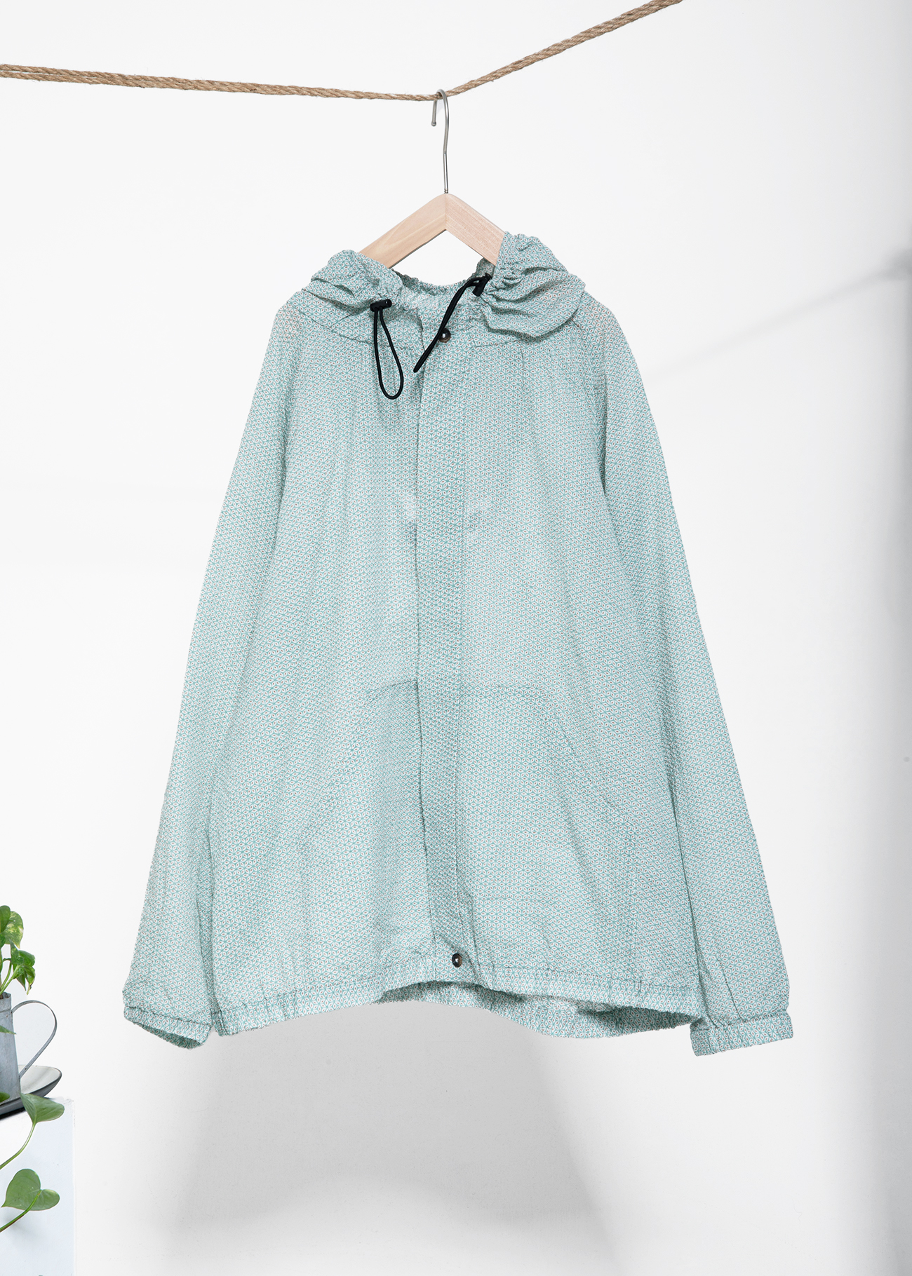 Drawstring Hooded Jacket