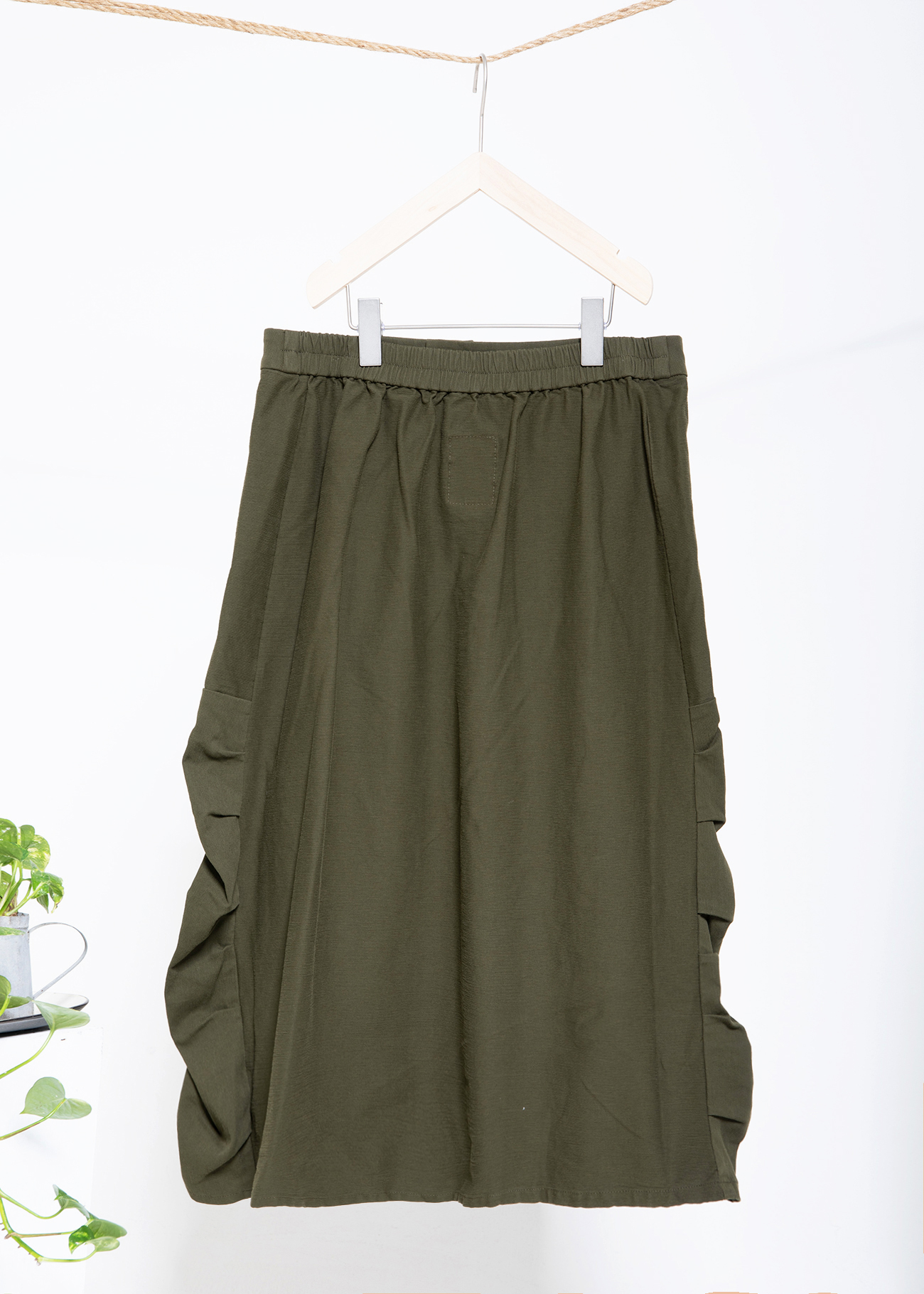 Side Gathered Skirt