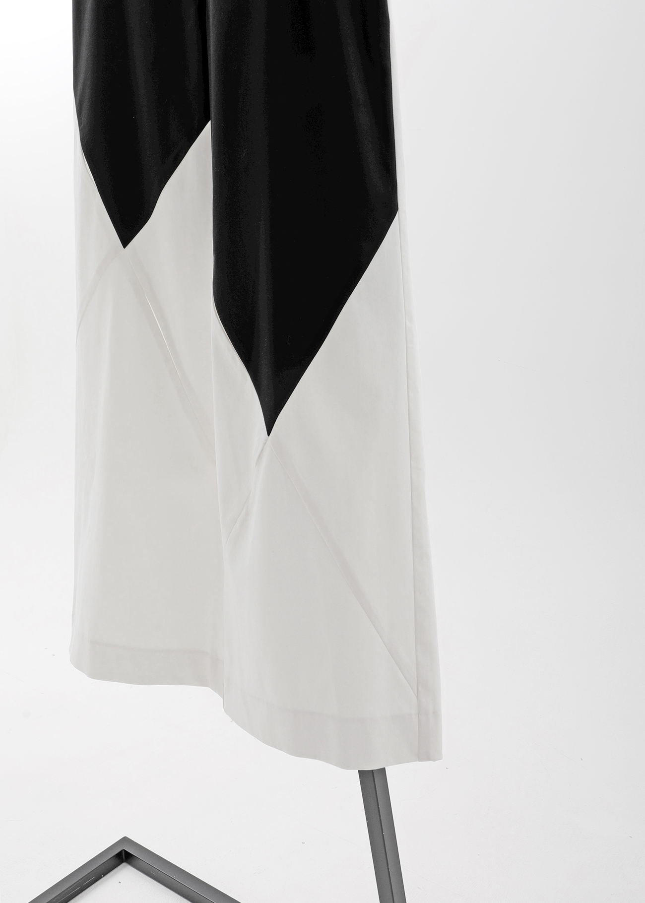 Spliced Wide-Leg Pants