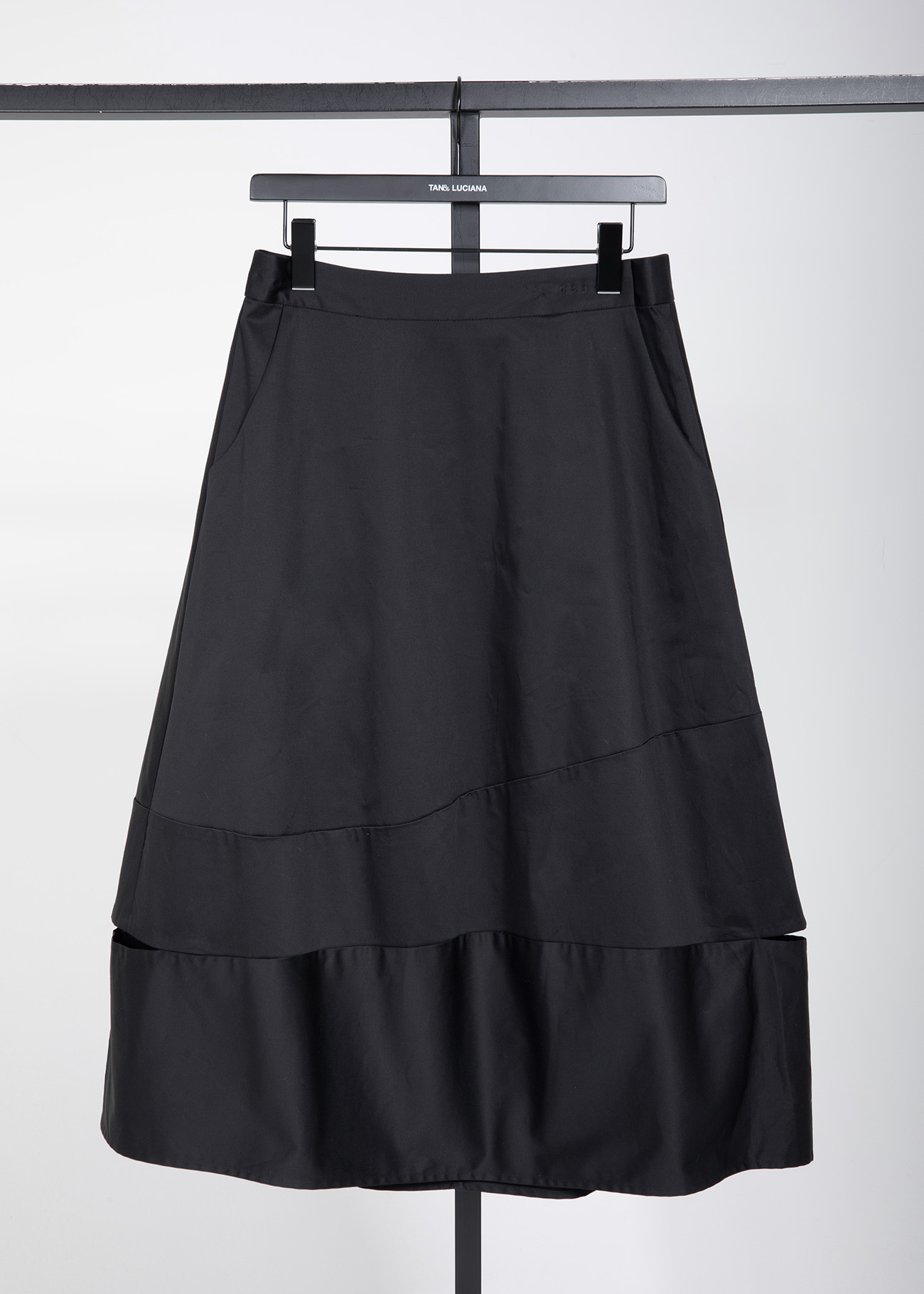 Side Cut Out Midi Skirt