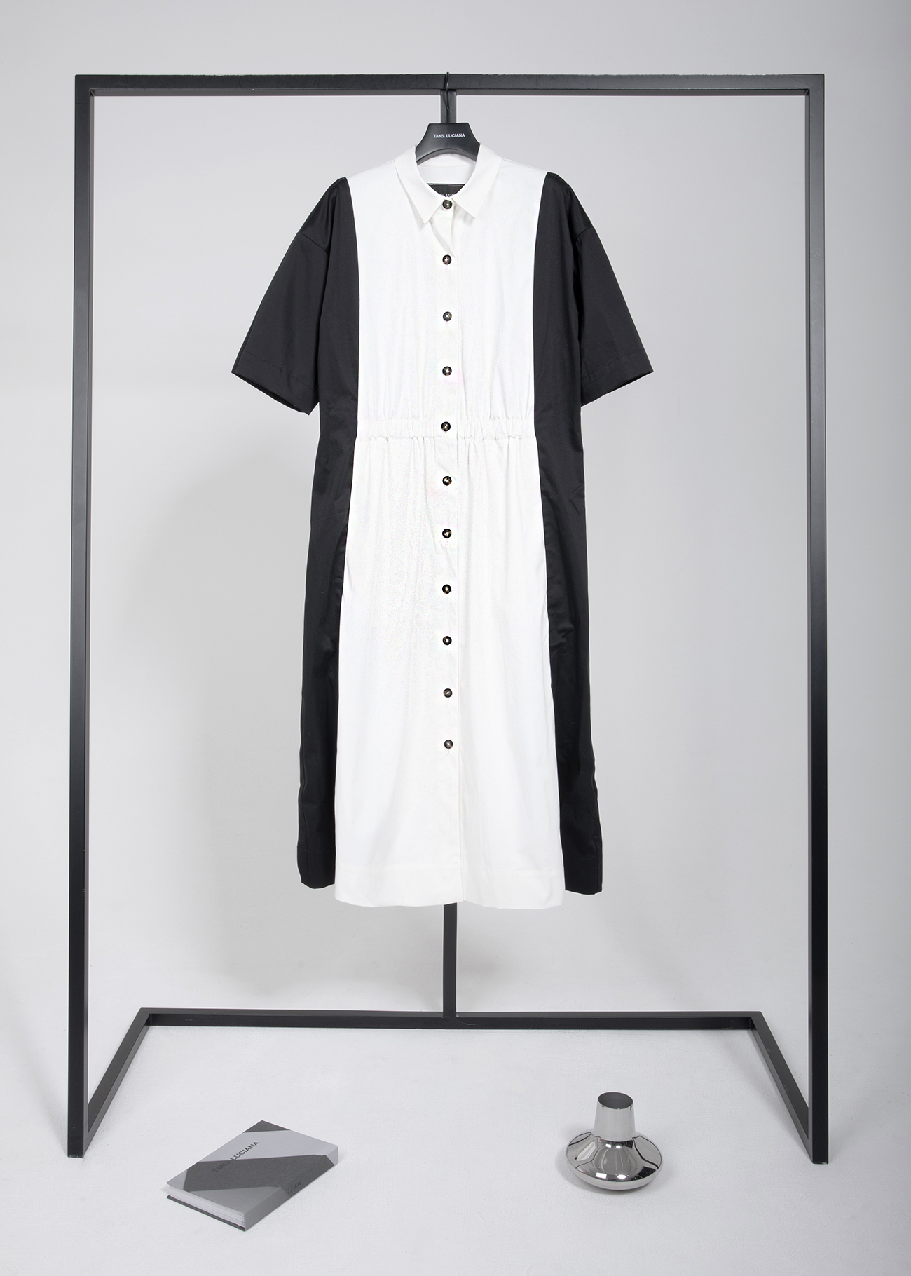 Side Spliced Shirt Dress